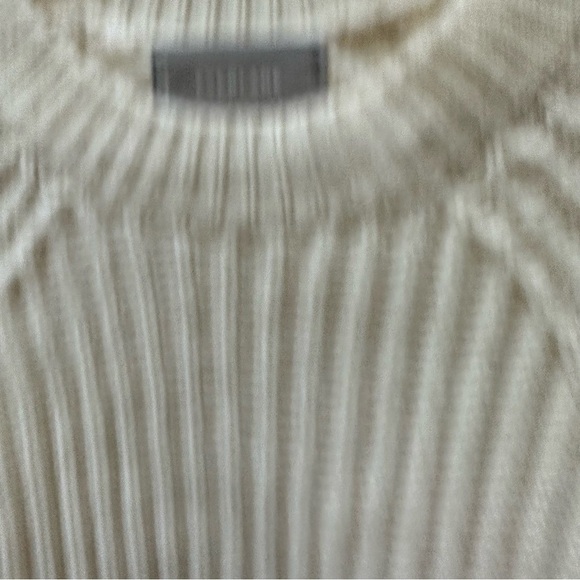 Everlane white cream wool fisherman sweater crew ribbed - Picture 7 of 7